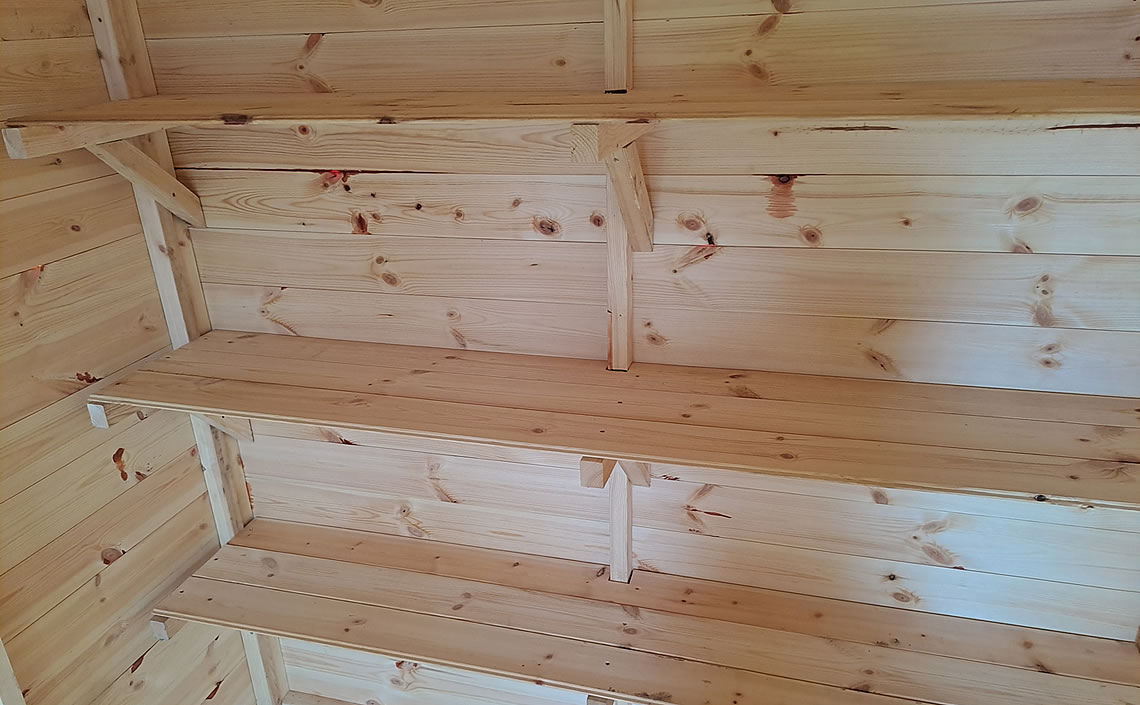 Heavy Duty Internal Shed Shelving